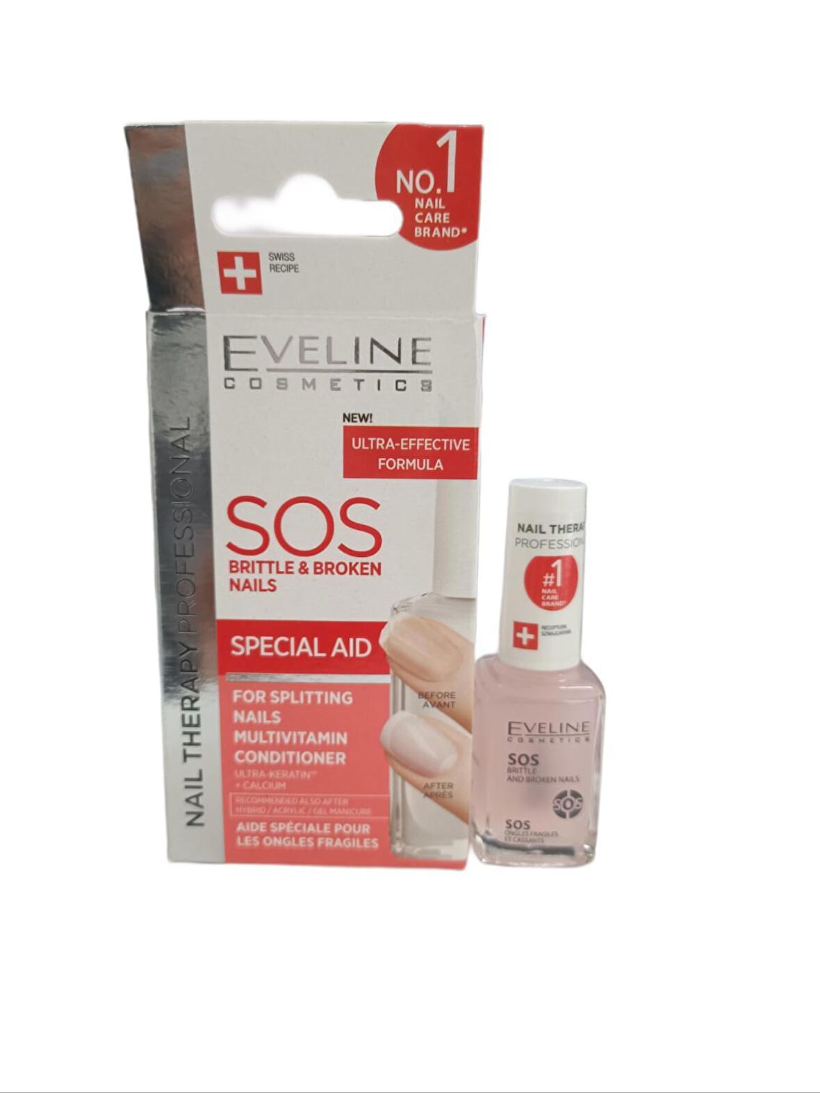 Eveline SOS Nails Multivitamin Conditioner Kalsiyum ve Vitaminler İle Güçlendirici Tırnak kremi