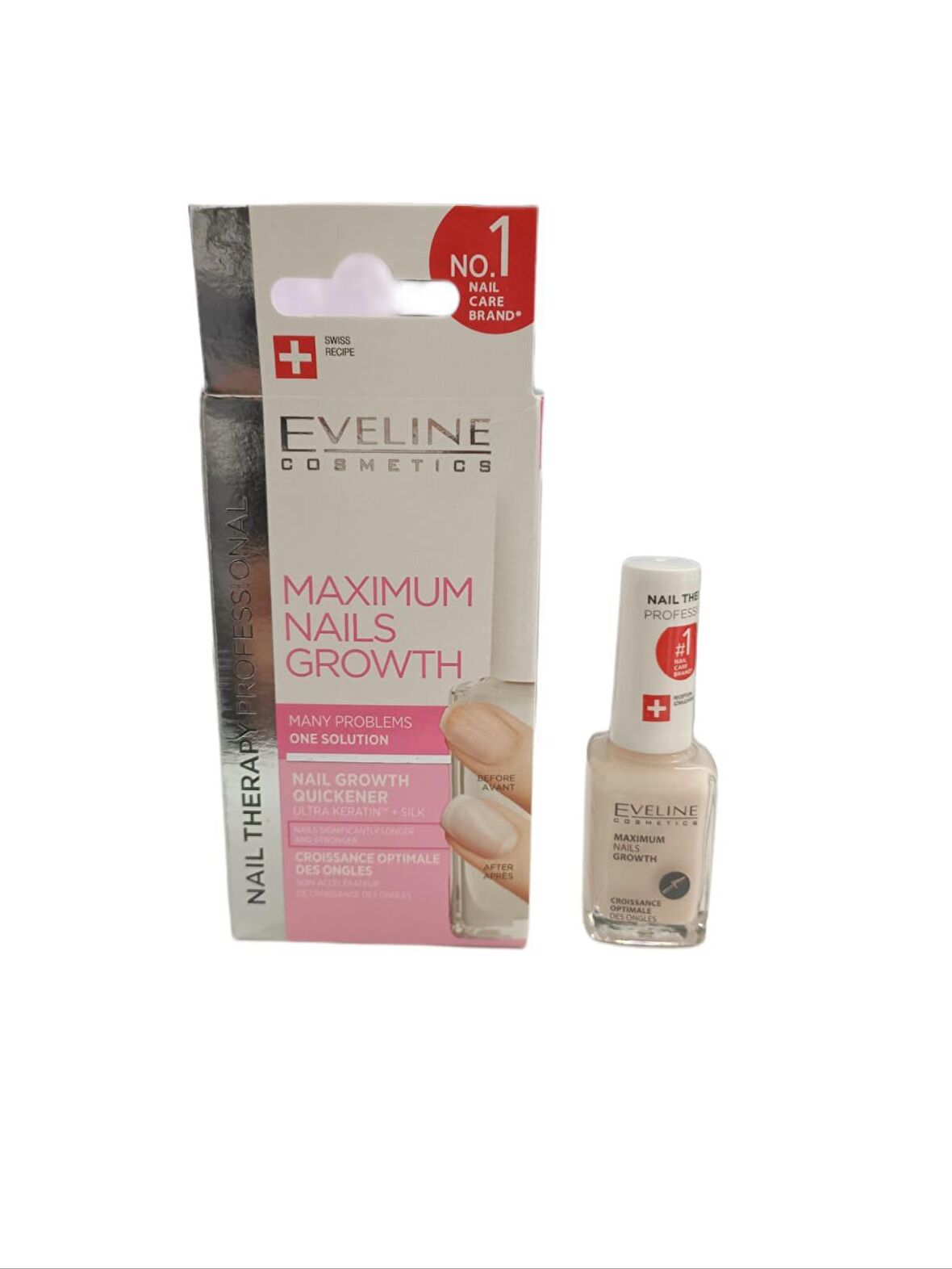 Eveline Maximum Nails Growth Ultra Keratin+ İpek Tırnak Bakım Ürünü 12ml