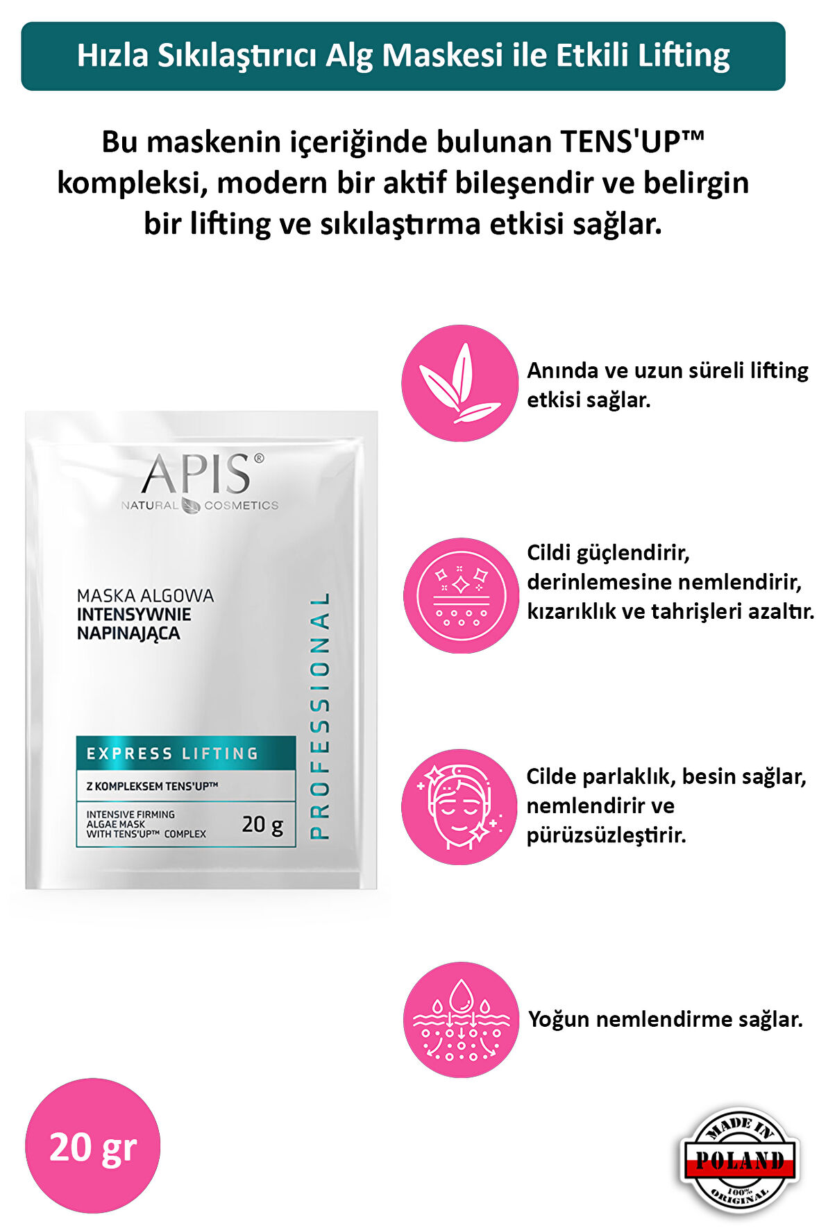 Alg Maskesi - Ekspres Lifting - 20gr