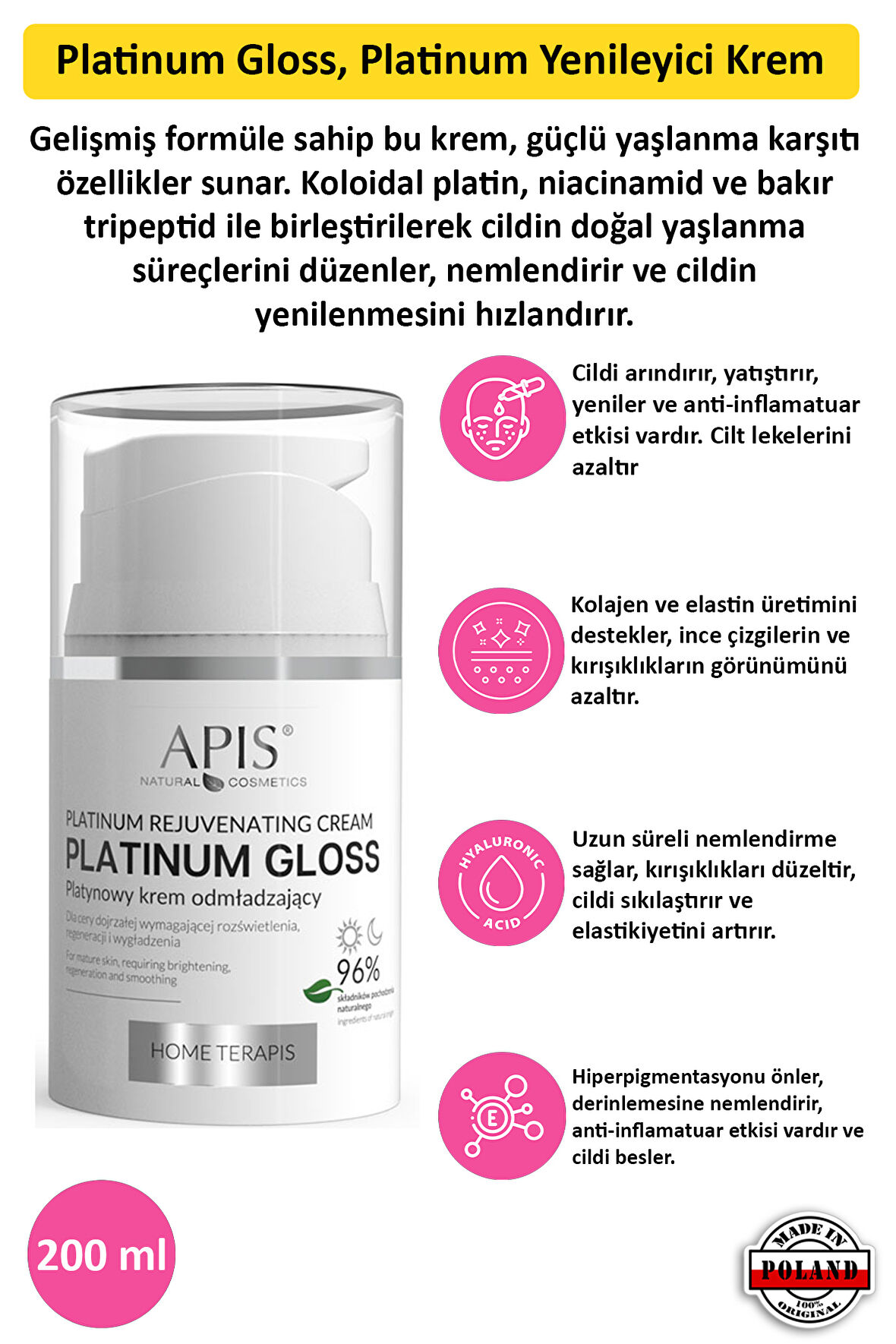 Ev Terapisti Platin Parlak Yenileyici Krem, 50 ml