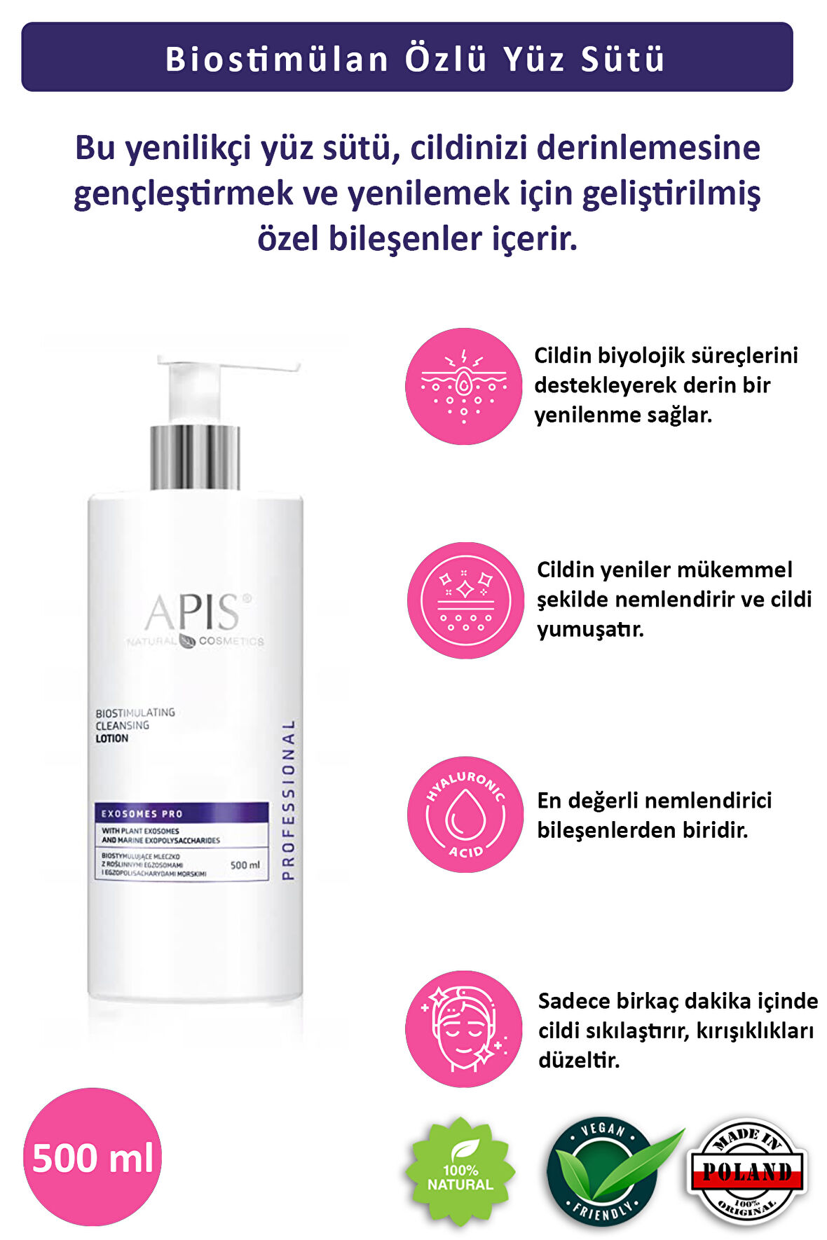 Yaşlanma Karşıtı EXOSOMES PRO Bitkisel Süt 500ml