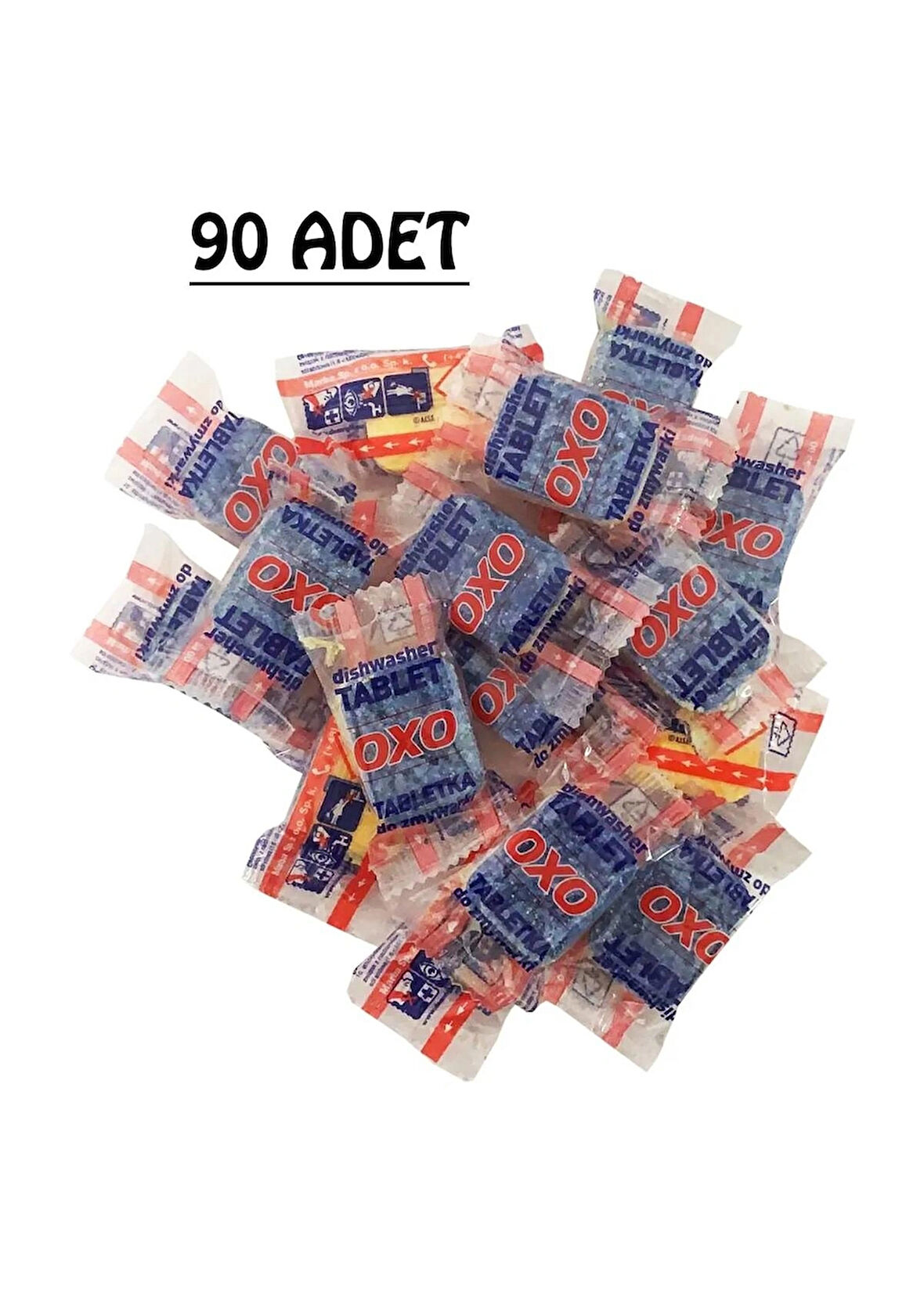 Oxo Bulaşık Makinesi Tableti Hepsi Bir Arada Kutusuz Deterjan 90 Adet