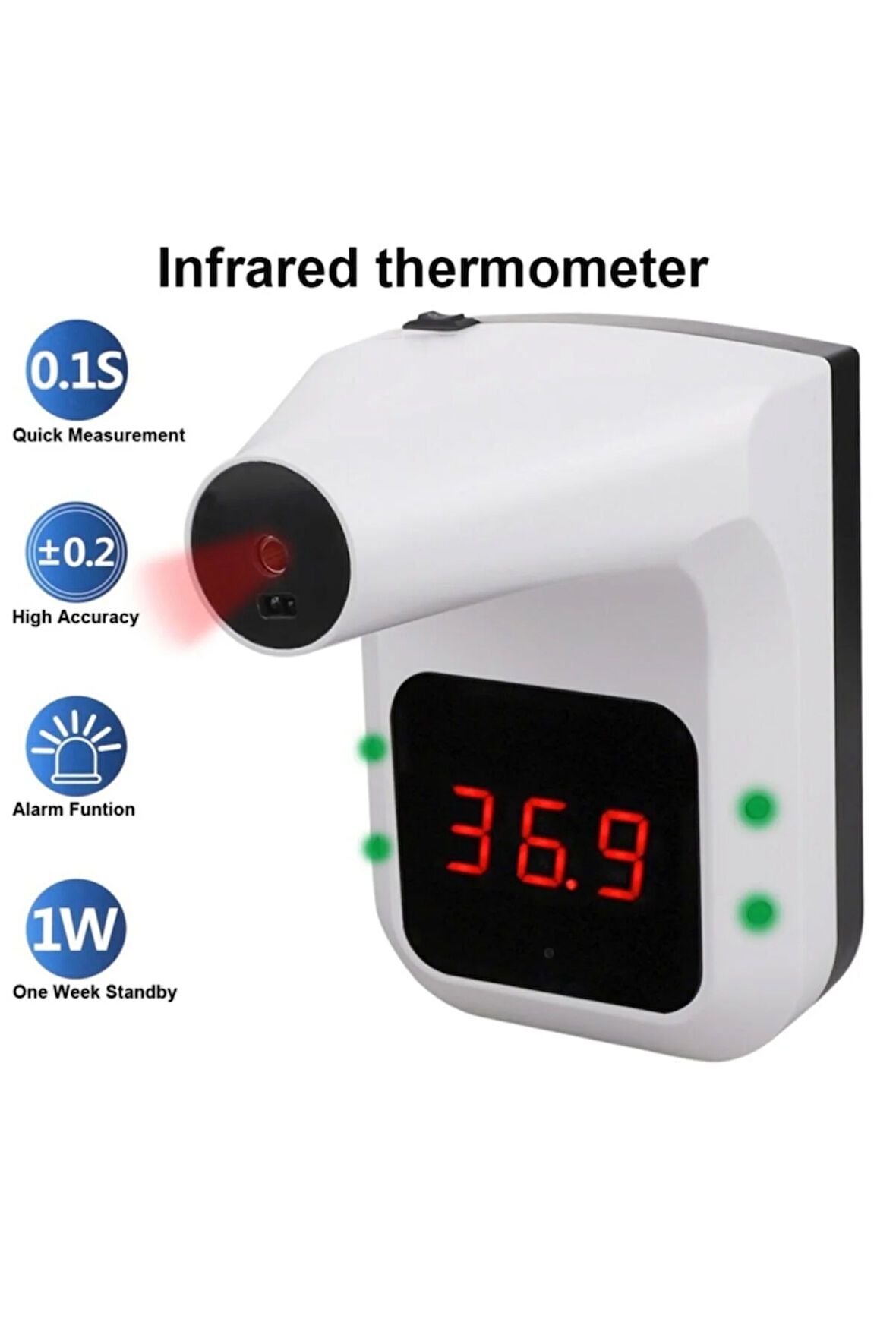 Hi8us Hgb02 Duvar Tipi Temassız Ateş Ölçer Termometre