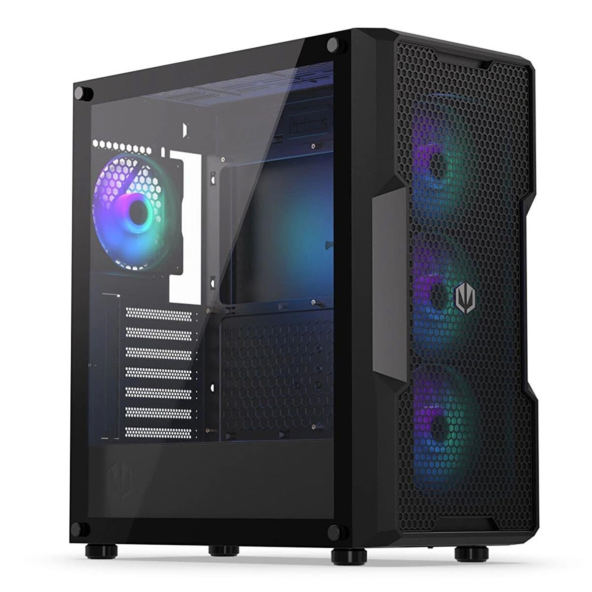 Endorfy Regnum 400 ARGB Mesh Temperli Cam USB 3.2 Mid Tower ATX Gaming Kasa (EY2A009)