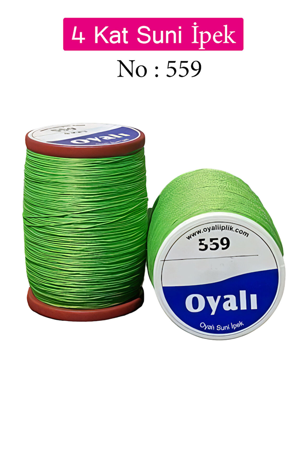 Oyalı 4 Kat Suni İpek İplik İğne Oyası Boncuk İpi Tığ Oyası No:559