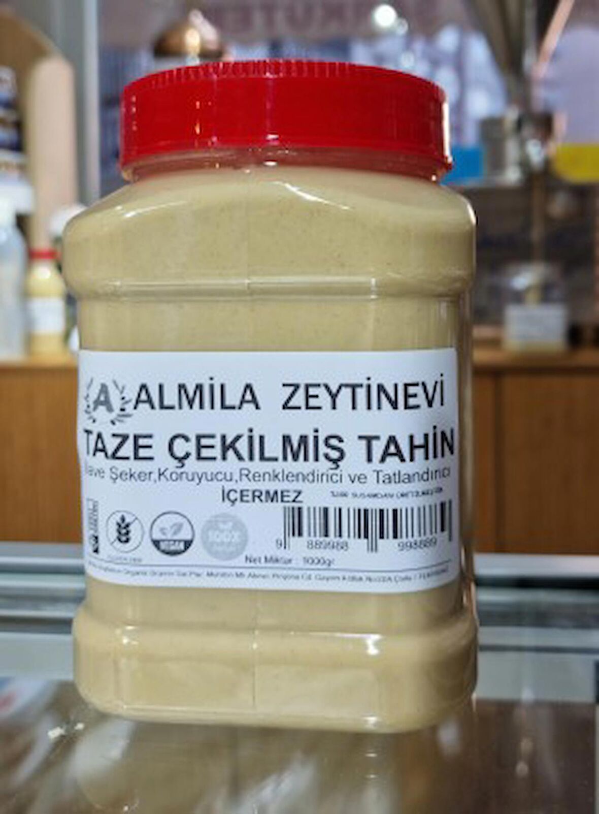 ALMİLA ZEYTİNEVİ TAZE TAHİN 1000GR (SİPARİŞ ANINDA ÇEKİLİP KARGOLANIR)