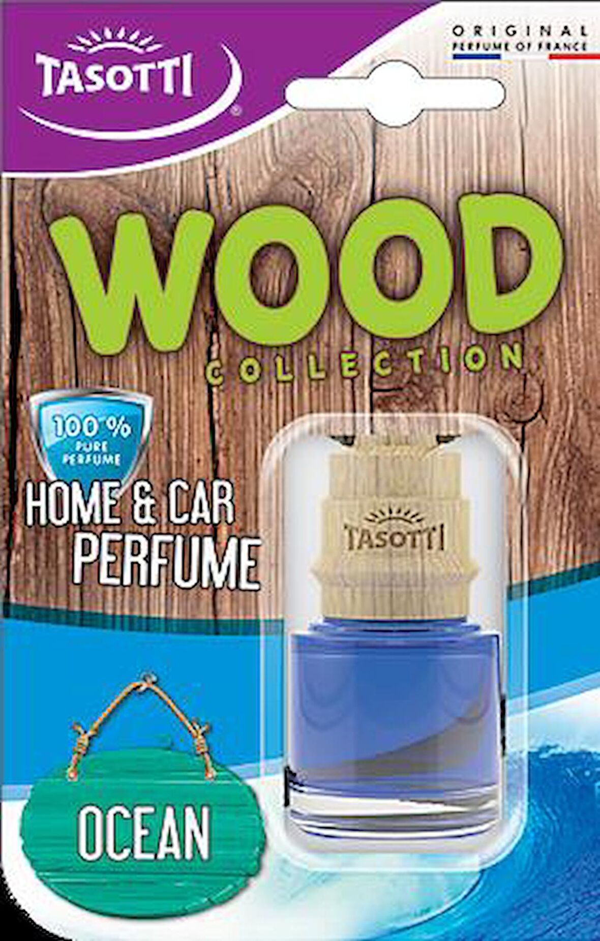 Tasotti Wood (Ocean) Deniz Esintisi Esansli Ayna Alti Asma Koku 7ml.