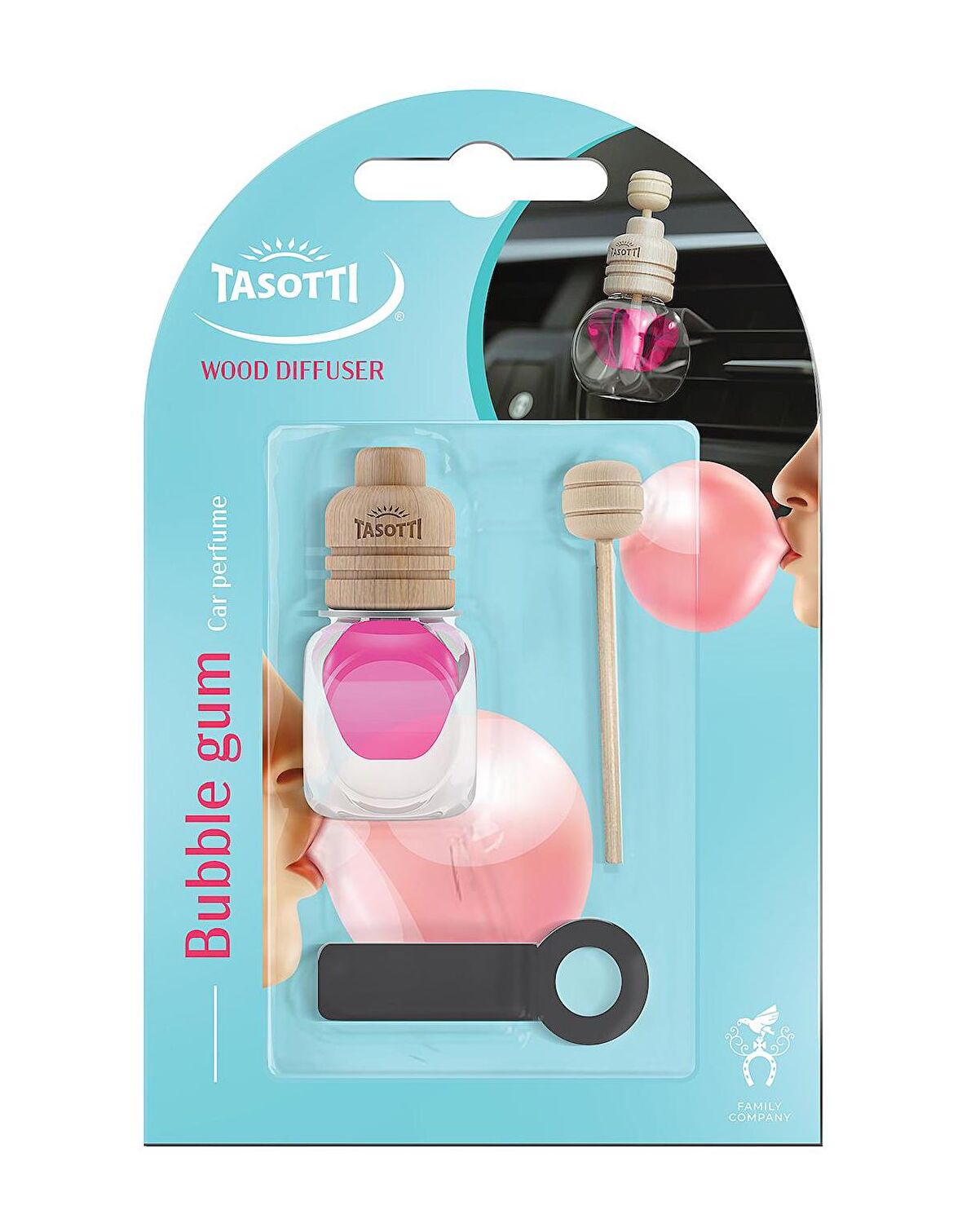 Tasotti Wood Diffuser (Bubble Gum) Tatli Sakiz  Esansli Kalorifer Geçme Koku 7ml.