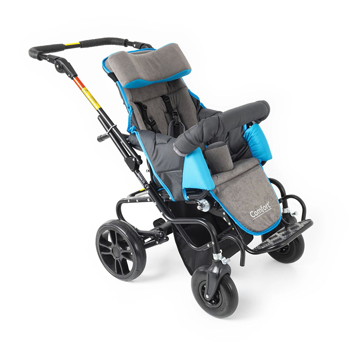 Comfort Plus Size 1 Engelli Çocuk Puseti | Katlanabilir Alüminyum Gövde, 5 Noktalı Emniyet Kemerli, 30 kg Taşıma Kapasiteli