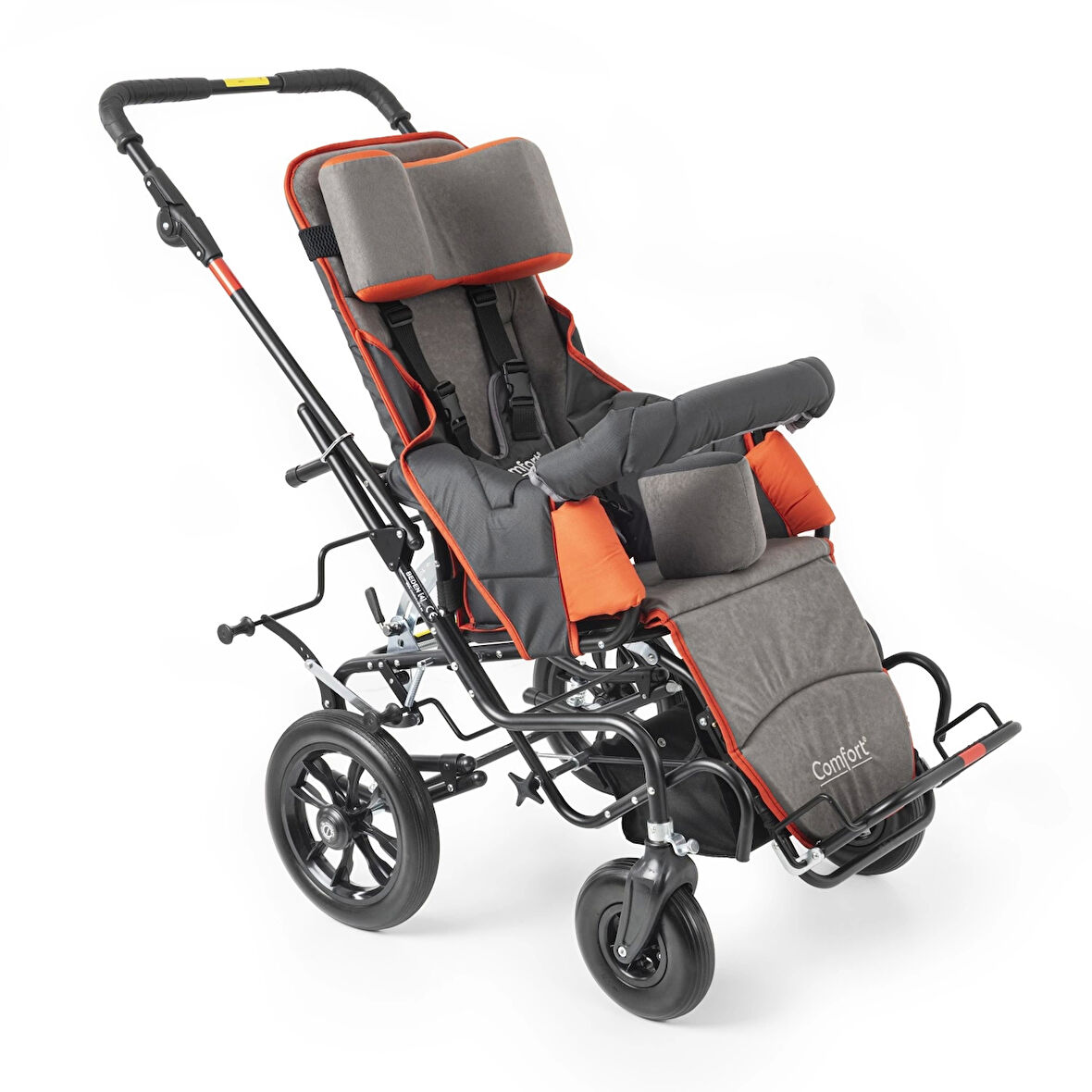 Comfort Plus Size 4 Engelli Çocuk Puseti | Katlanabilir Alüminyum Gövde, 5 Noktalı Emniyet Kemerli, 50 kg Taşıma Kapasiteli