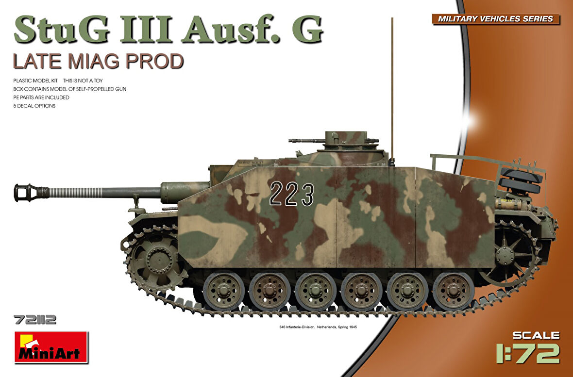MiniArt 72112 1:72 StuG III Ausf. G  Son Miag Üretimi Tank Maketi