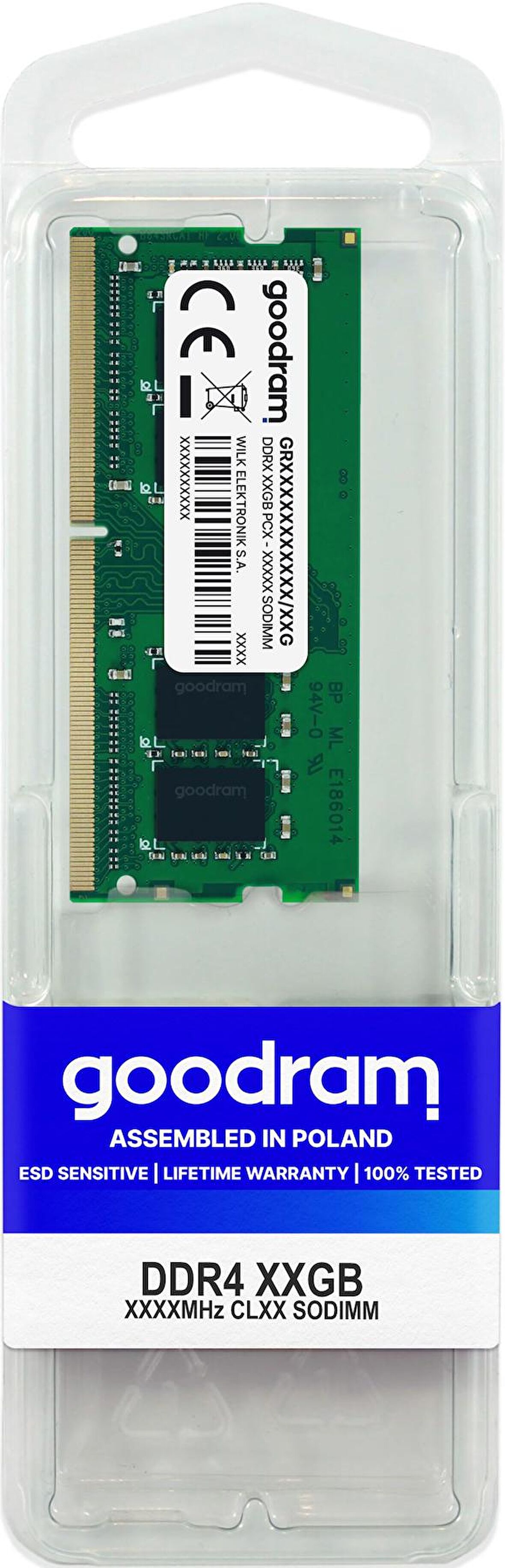 GOODRAM 8GB DDR4 3200MHZ CL22 SODIMM RAM GR3200S464L22S-8G 