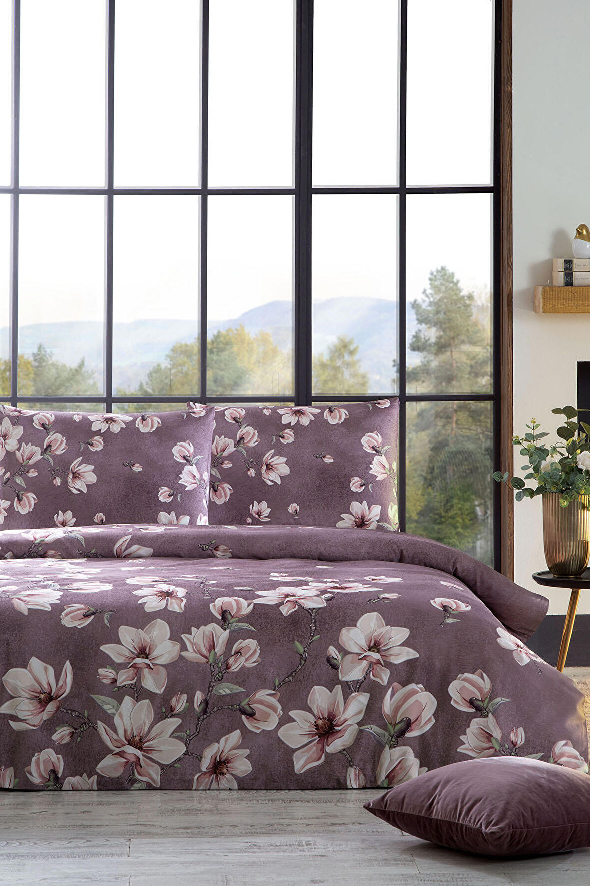 Özdilek Magnolia Tek Kişilik Soft Life Saten Nevresim Takımı