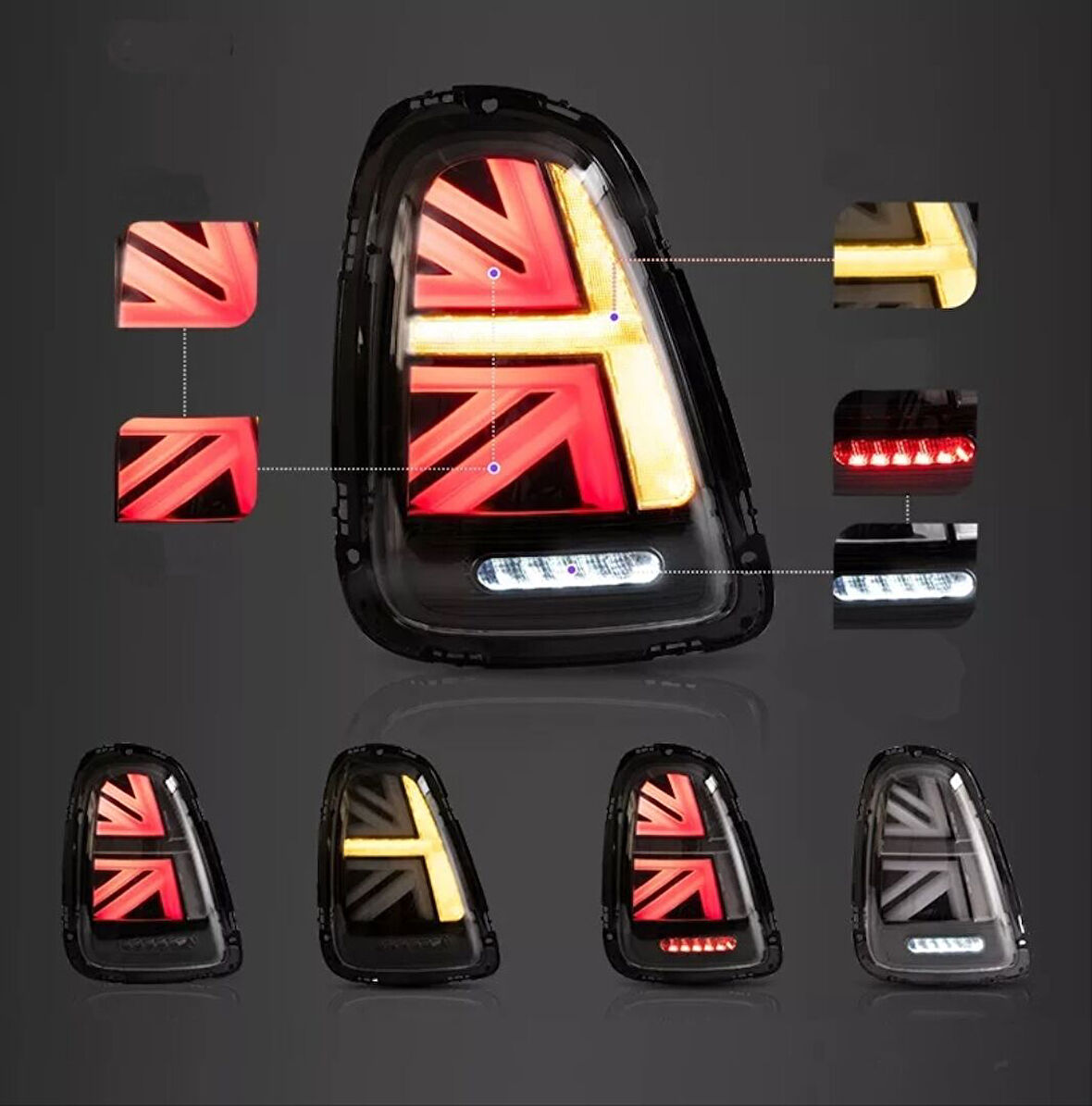 Mini Cooper 2008-2014 Led Stop Smoke