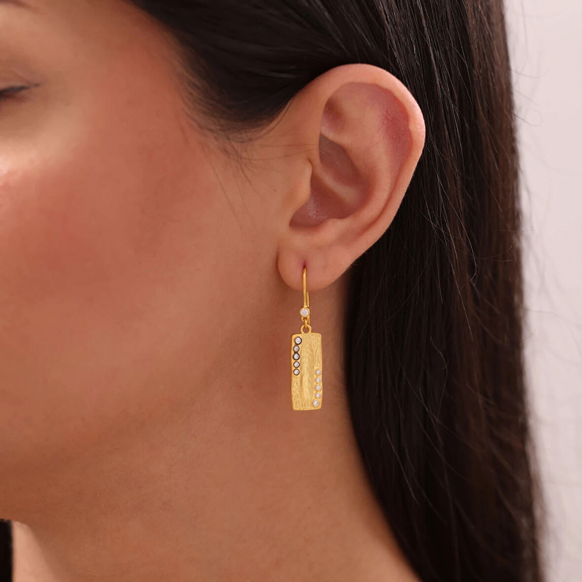 Nisera Trace Altın Etnik Küpe