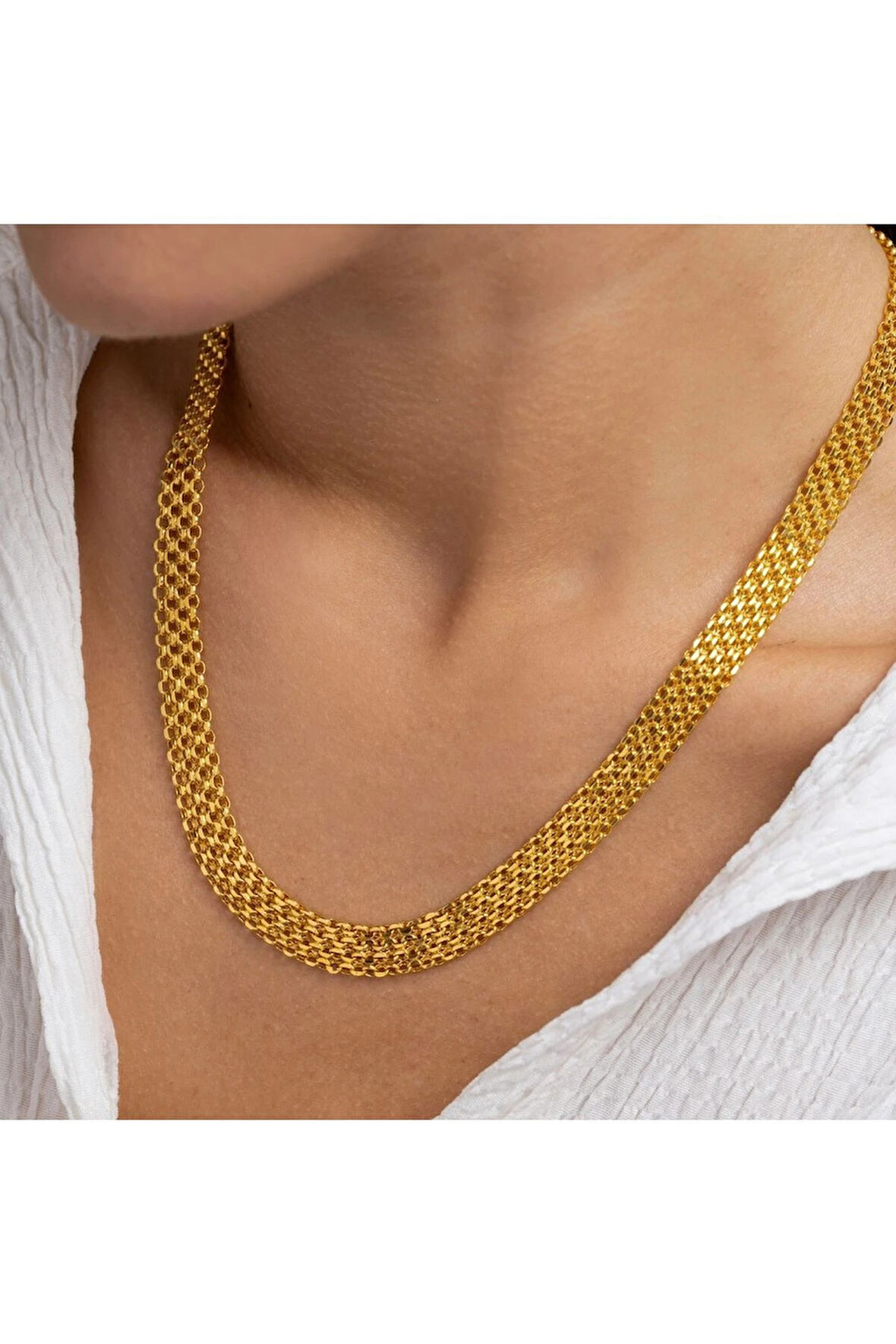 Bismark Kırmızı Altın Zincir