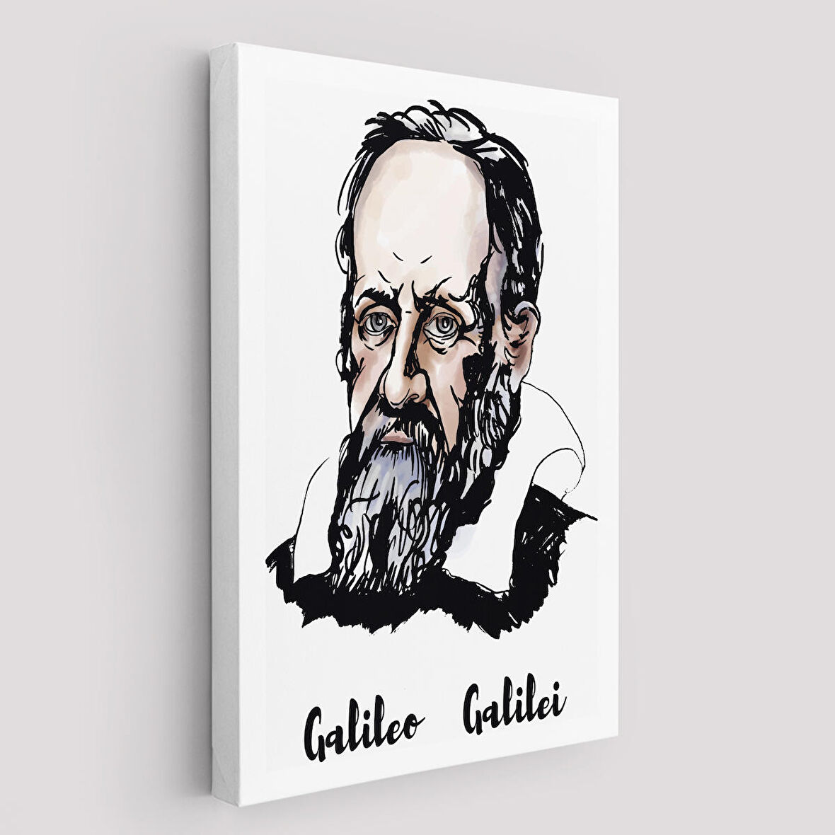 Galileo Galilei Dekoratif Kanvas Tablo-5915