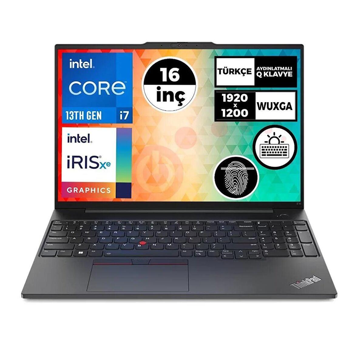 Lenovo Thinkpad E16 Gen 1 Intel Core i7-1355U 40GB 1TB SSD 16" Wuxga Freedos Taşınabilir Bilgisayar 21JN0007TX 004