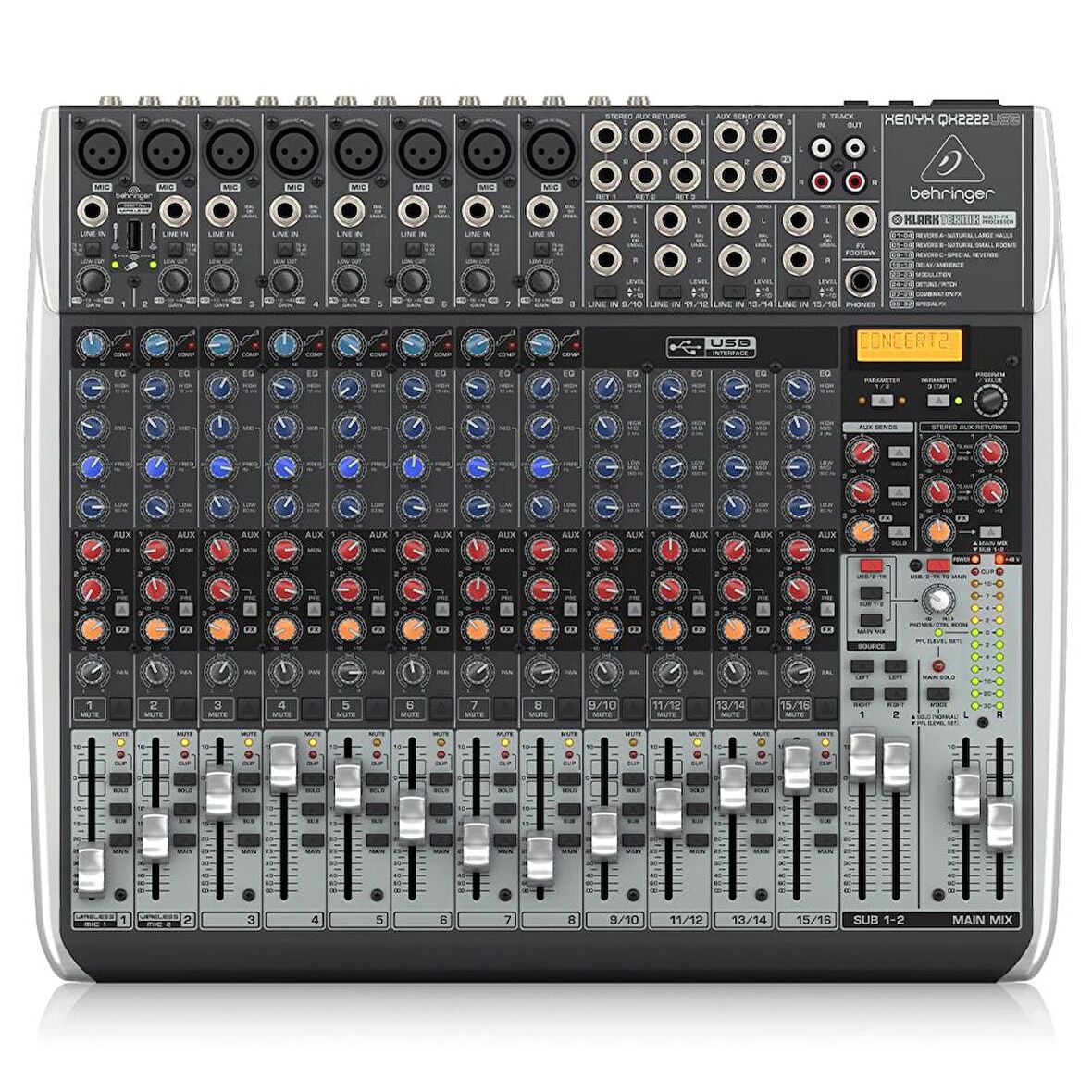 Behringer Qx2222usb 22 Kanallı Efektli Mikser