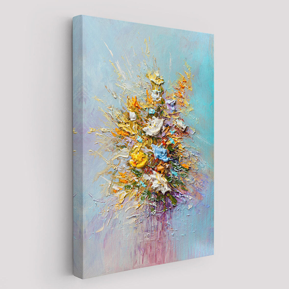 Yağlıboya Çiçek Sanatı Tablosu-5927