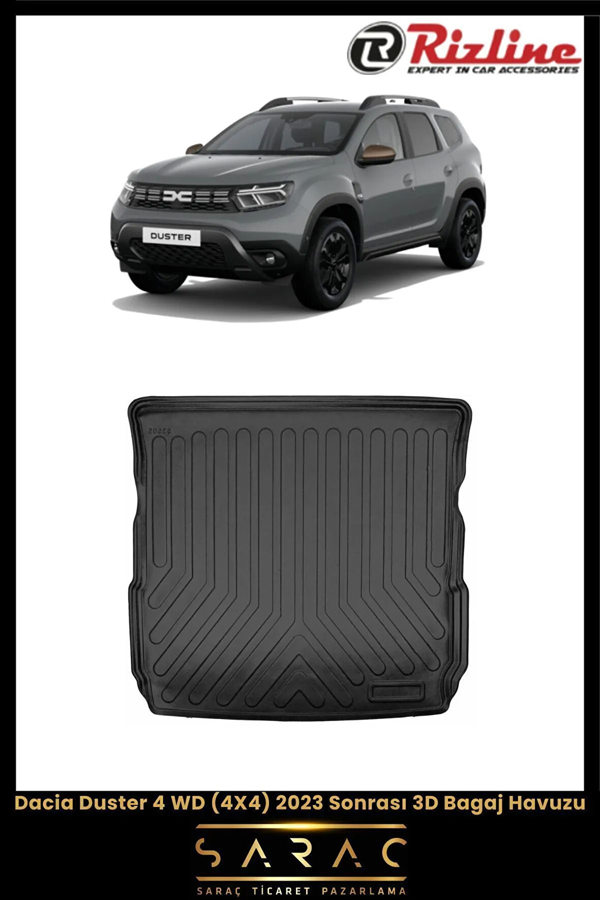 Rizline Dacia Duster 4x4 2024 Model 3D Bagaj Havuzu