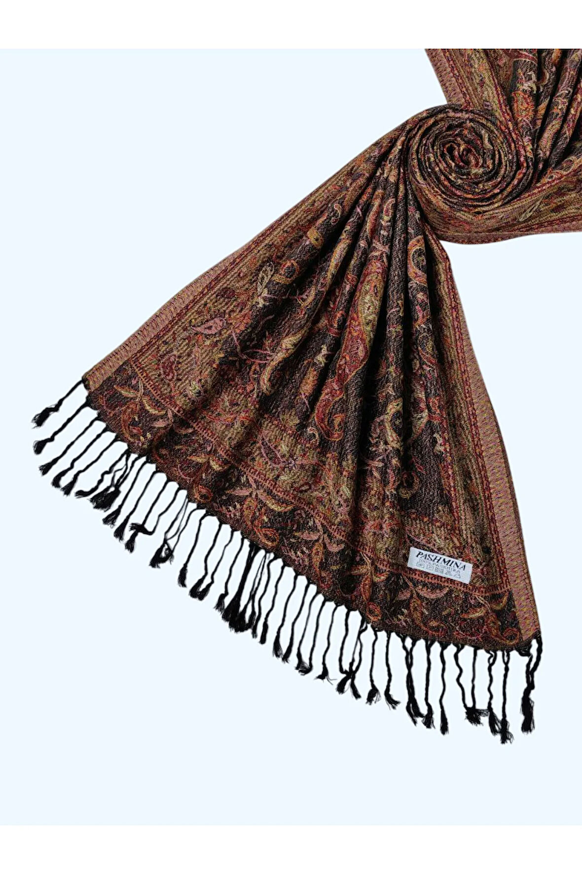 Işıl İpek - Etnik Desen Paşmina Şal 75x190