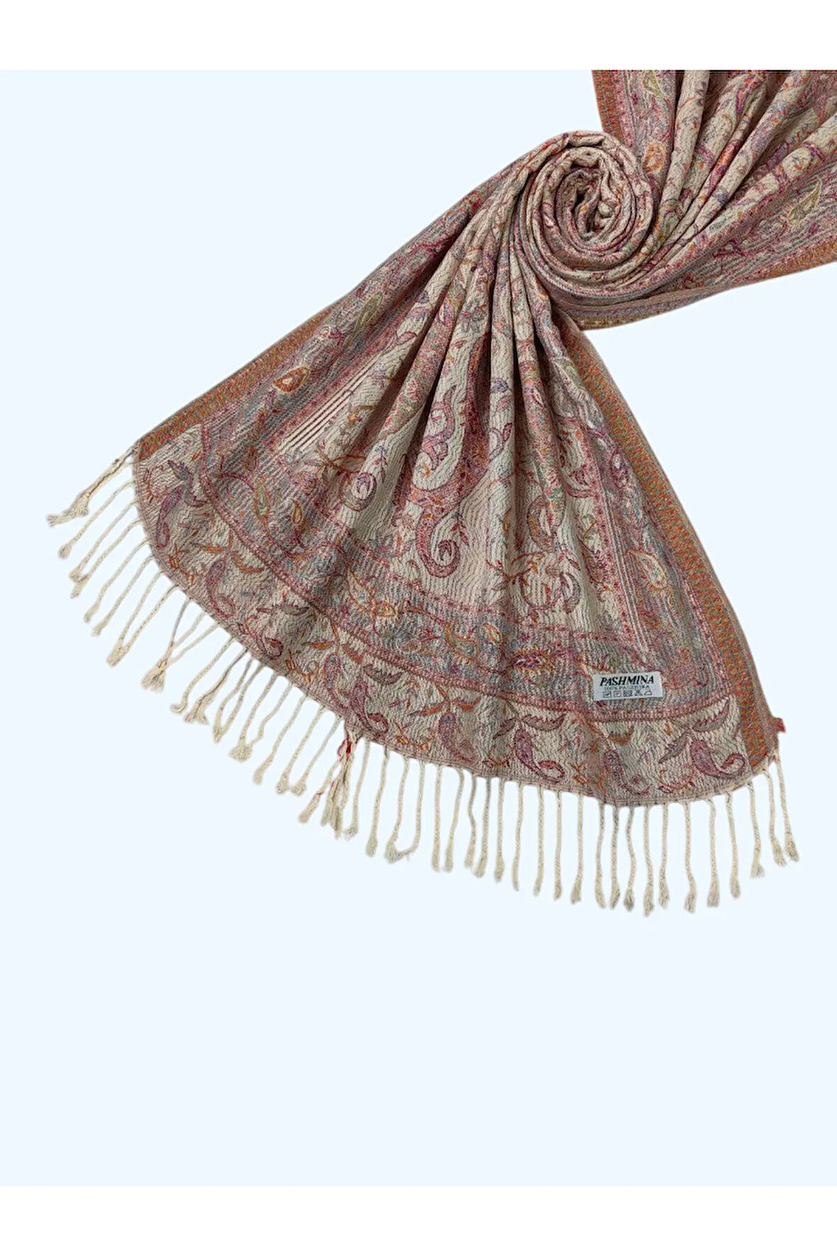 Işıl İpek - Etnik Desen Paşmina Şal 75x190