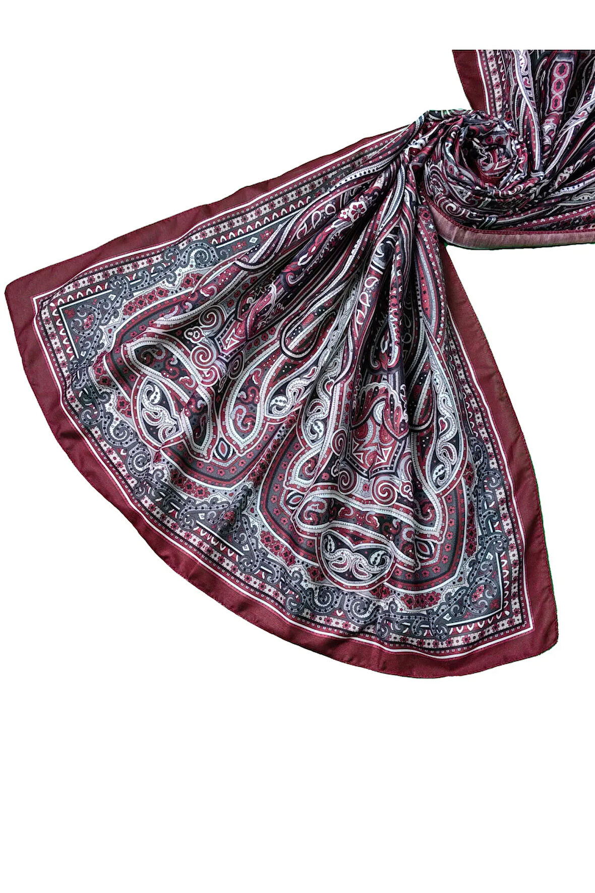 Enba Etnik Desenli Soft Pamuklu Şal 75x190 cm
