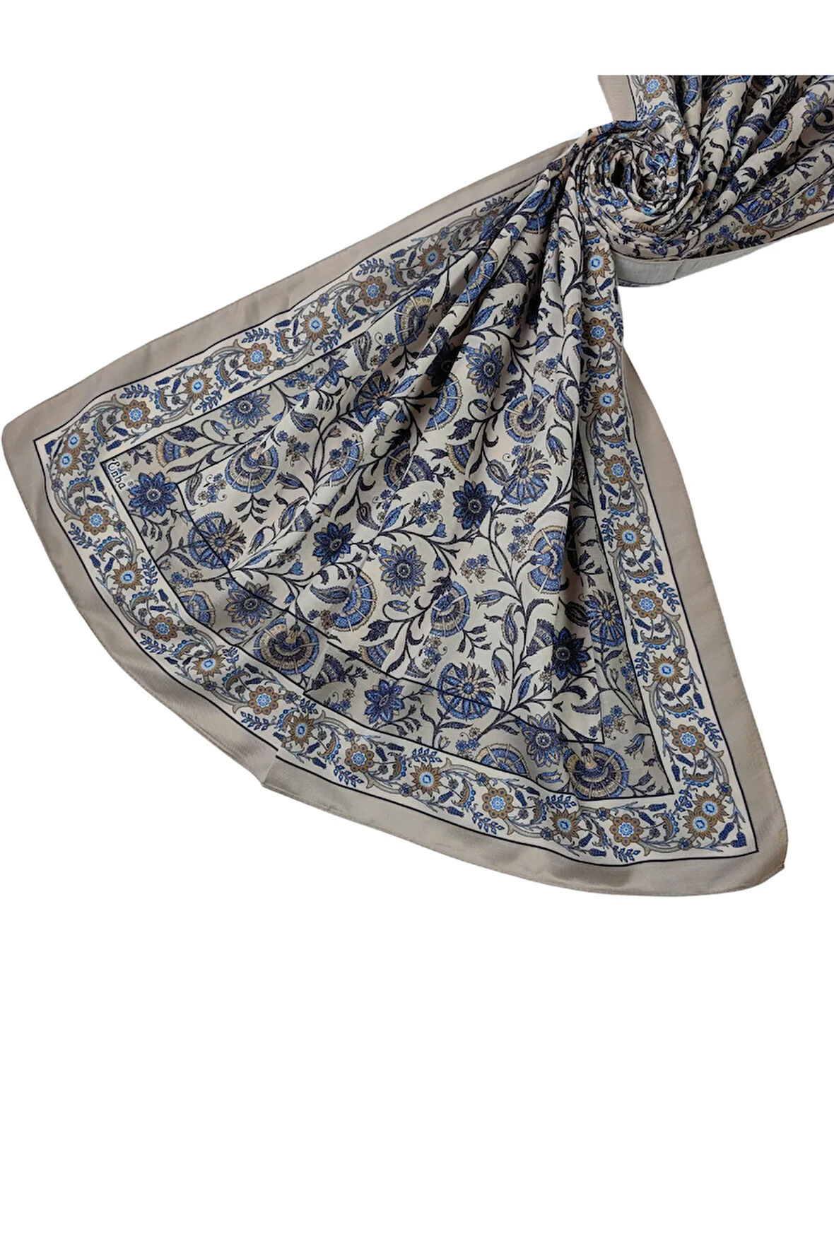 Enba Etnik Desenli Soft Pamuklu Şal 75x190 cm