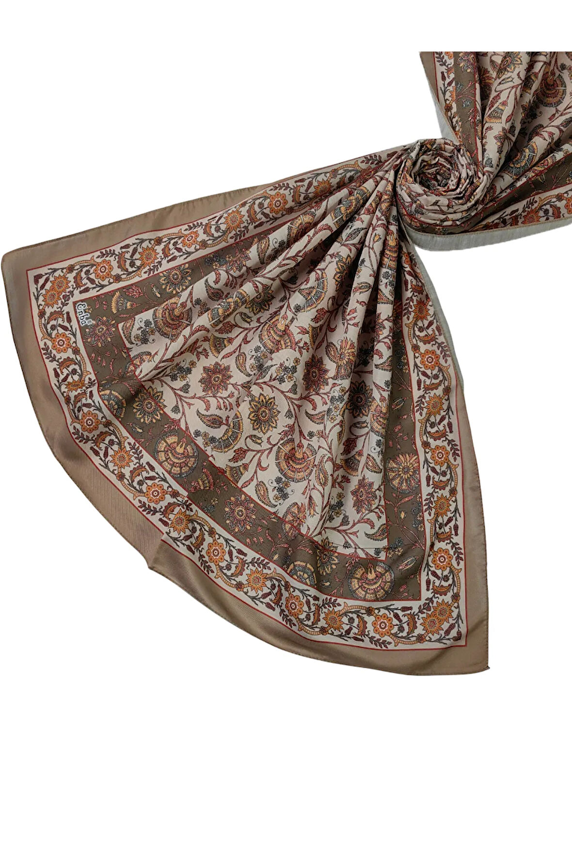 Enba Etnik Desenli Soft Pamuklu Şal 75x190 cm