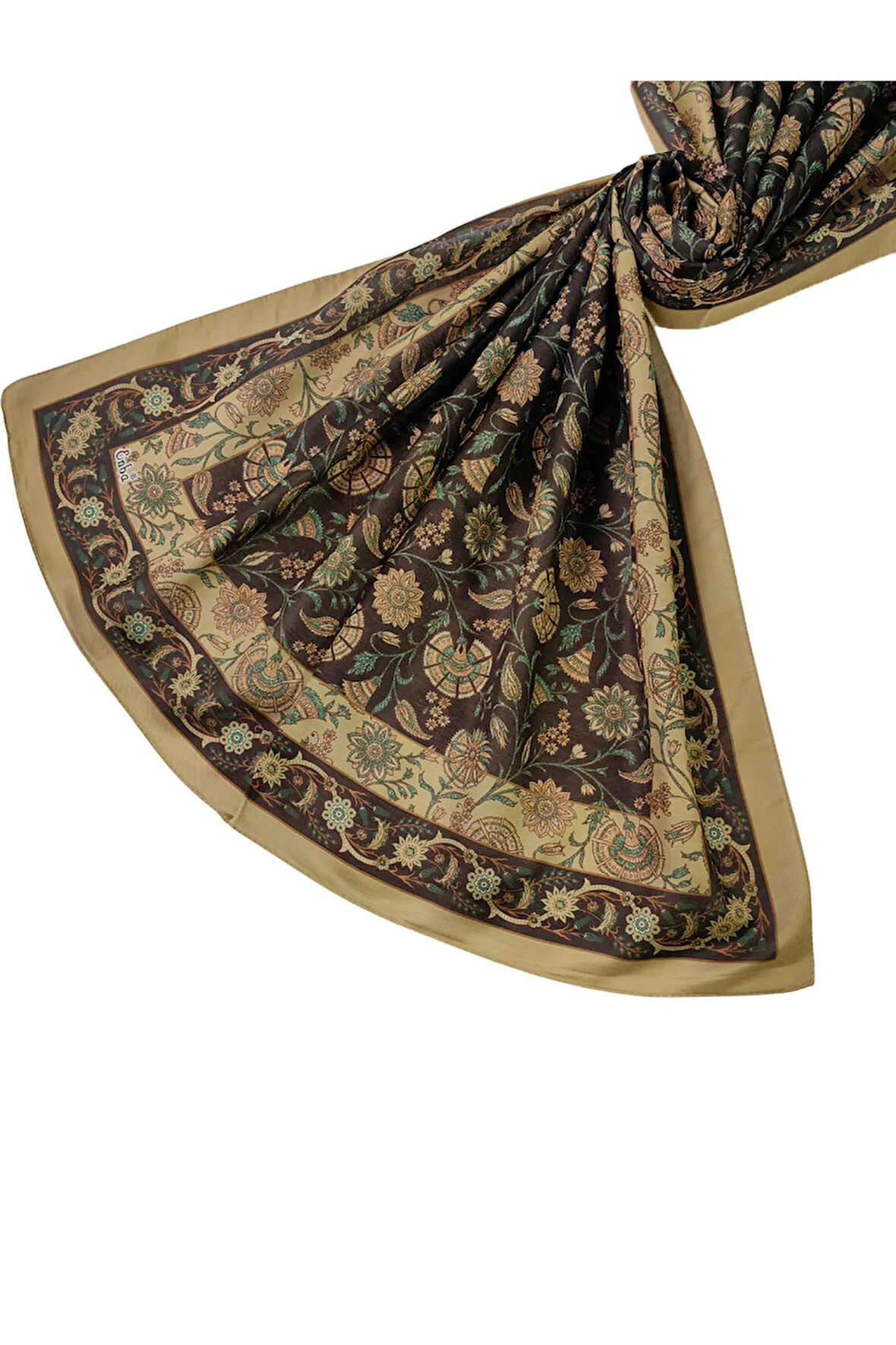 Enba Etnik Desenli Soft Pamuklu Şal 75x190 cm