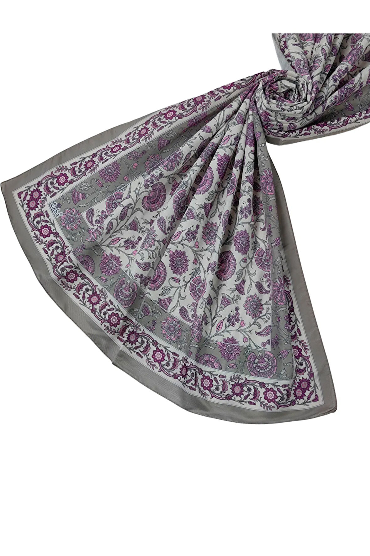Enba Etnik Desenli Soft Pamuklu Şal 75x190 cm