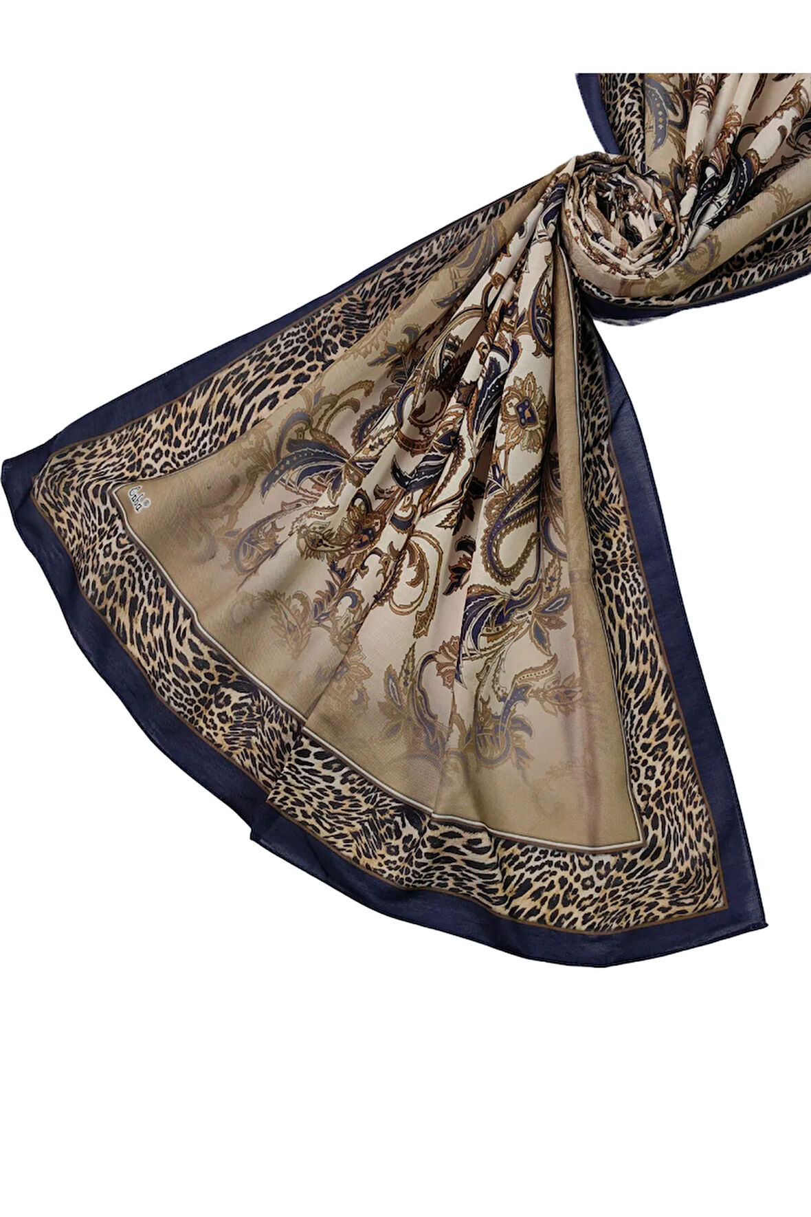 Enba Etnik Desenli Soft Pamuklu Şal 75x190 cm