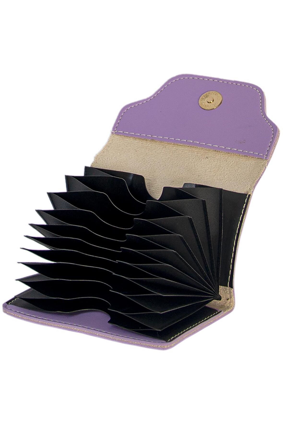 Lederax Yıkama Deri Mini Akordiyon Kartlık LD217 