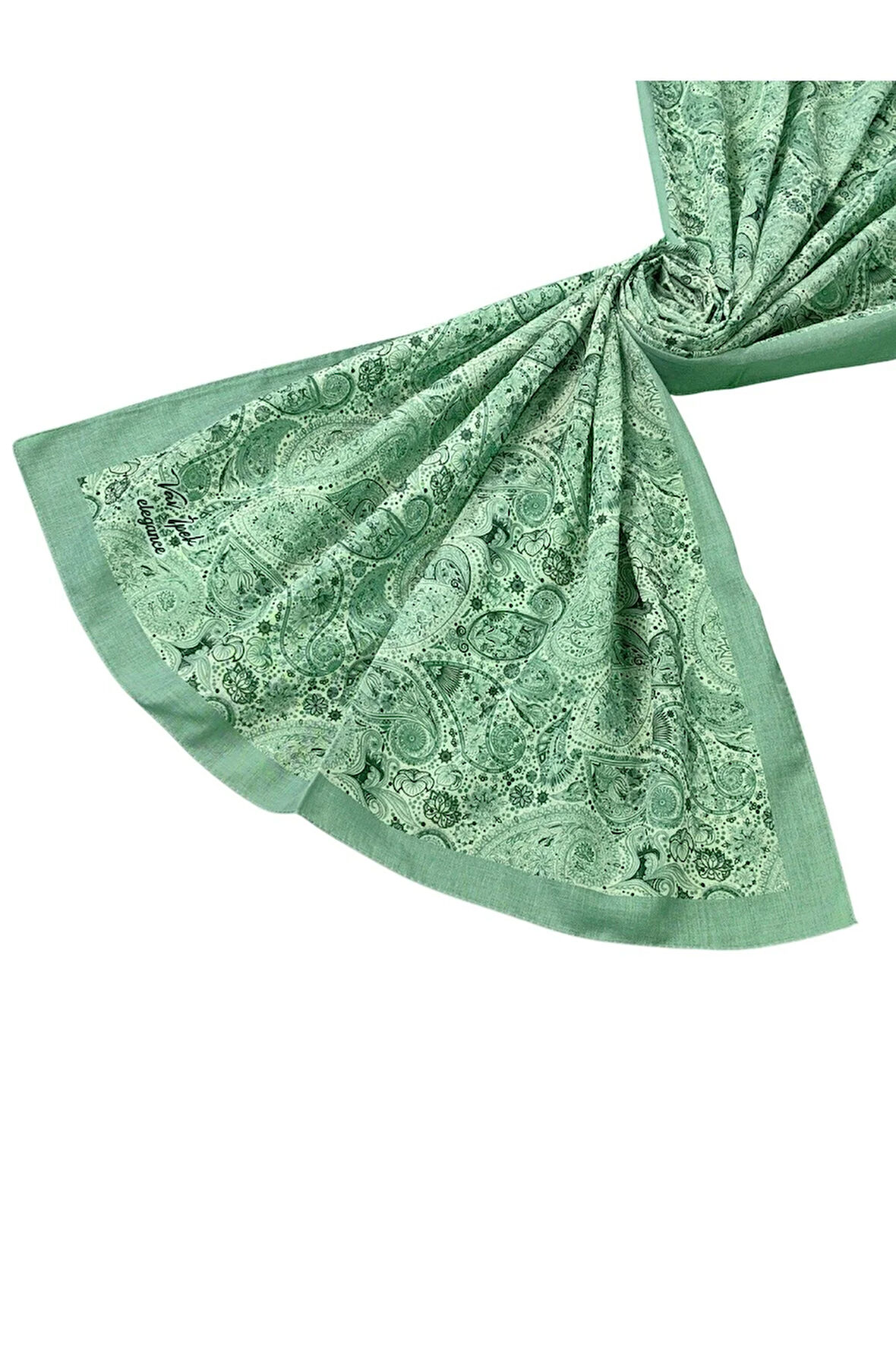 Vav İpek Soft Pamuklu Etnik Desenli Şal 75x190 cm