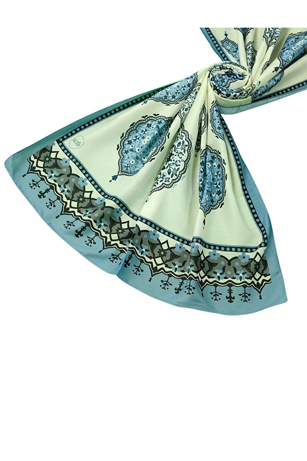 Işıl İpek Soft Pamuklu Etnik Desenli Şal 75x190 cm