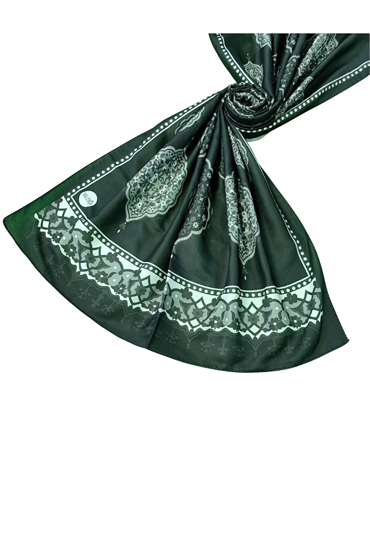 Işıl İpek Soft Pamuklu Etnik Desenli Şal 75x190 cm