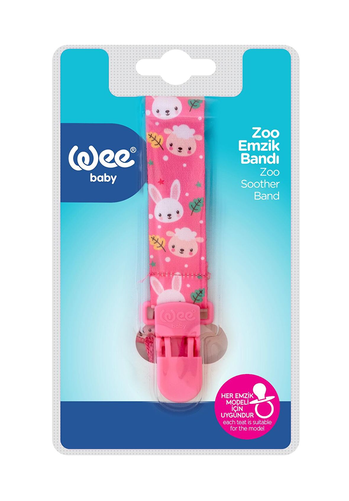 Wee Baby Zoo Emzik Bandı - PEMBE