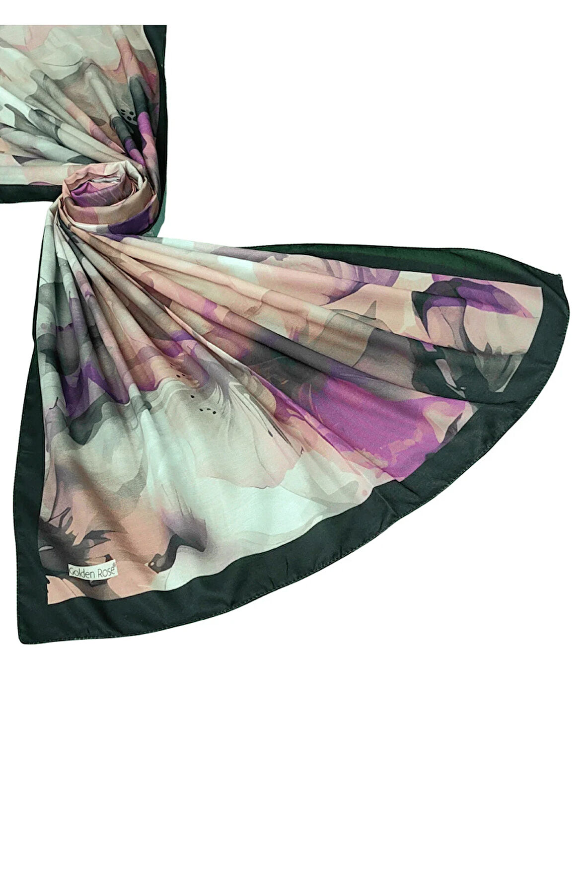 Ecenur Çiçek Desenli Soft Pamuk Şal 75x190 cm – Dört Mevsim Kullanıma Uygun