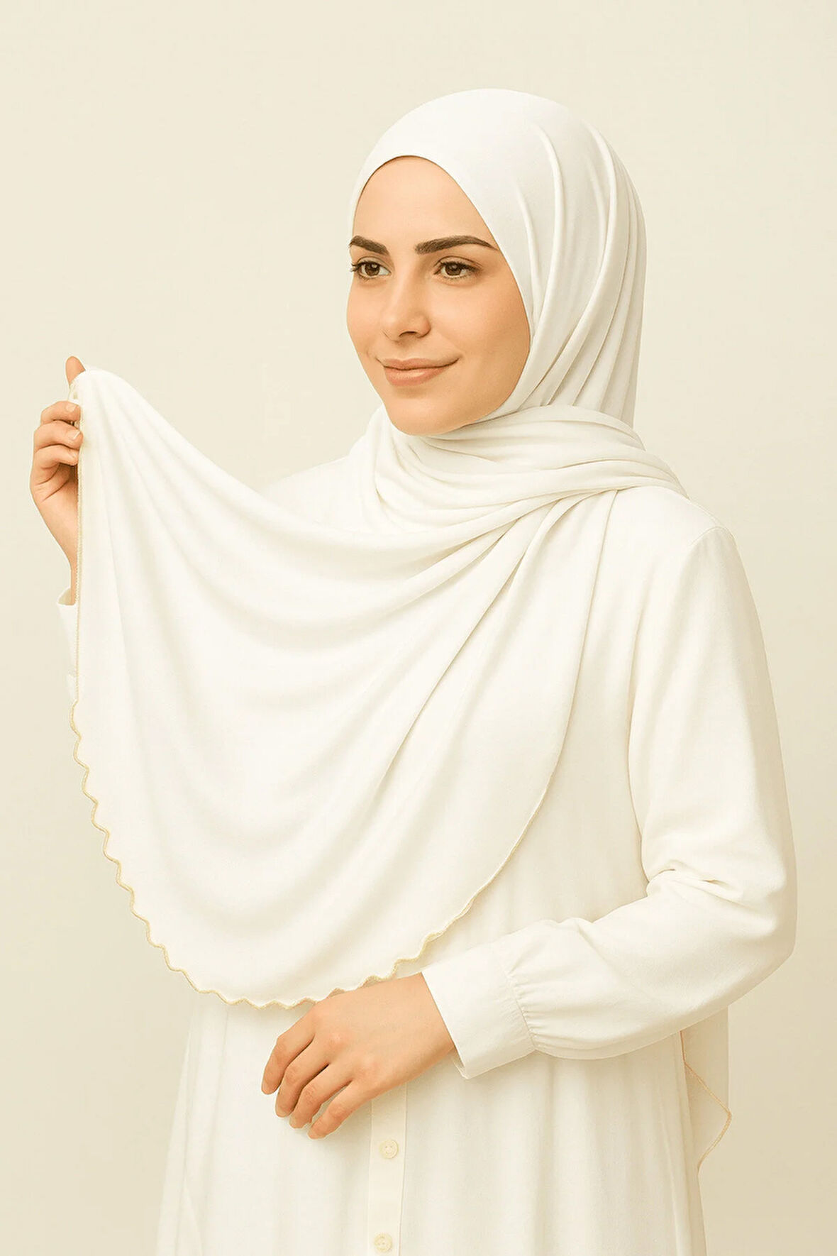 Enba Premium Jersey Sandy Şal - 75x190 cm