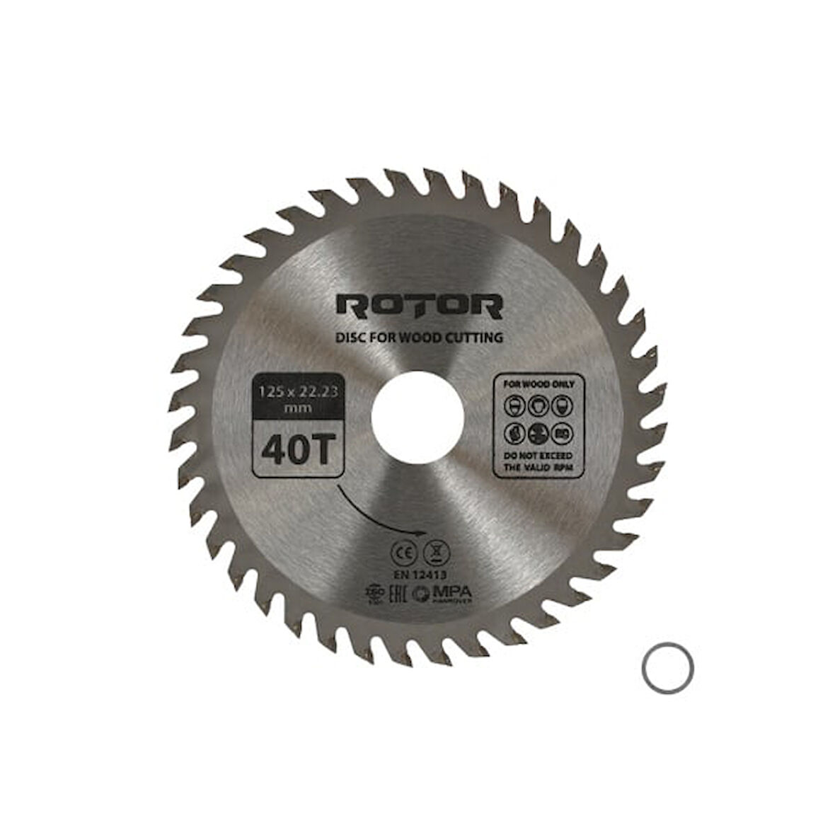 Ahşap kesme diski ROTOR 125*22,23 40T