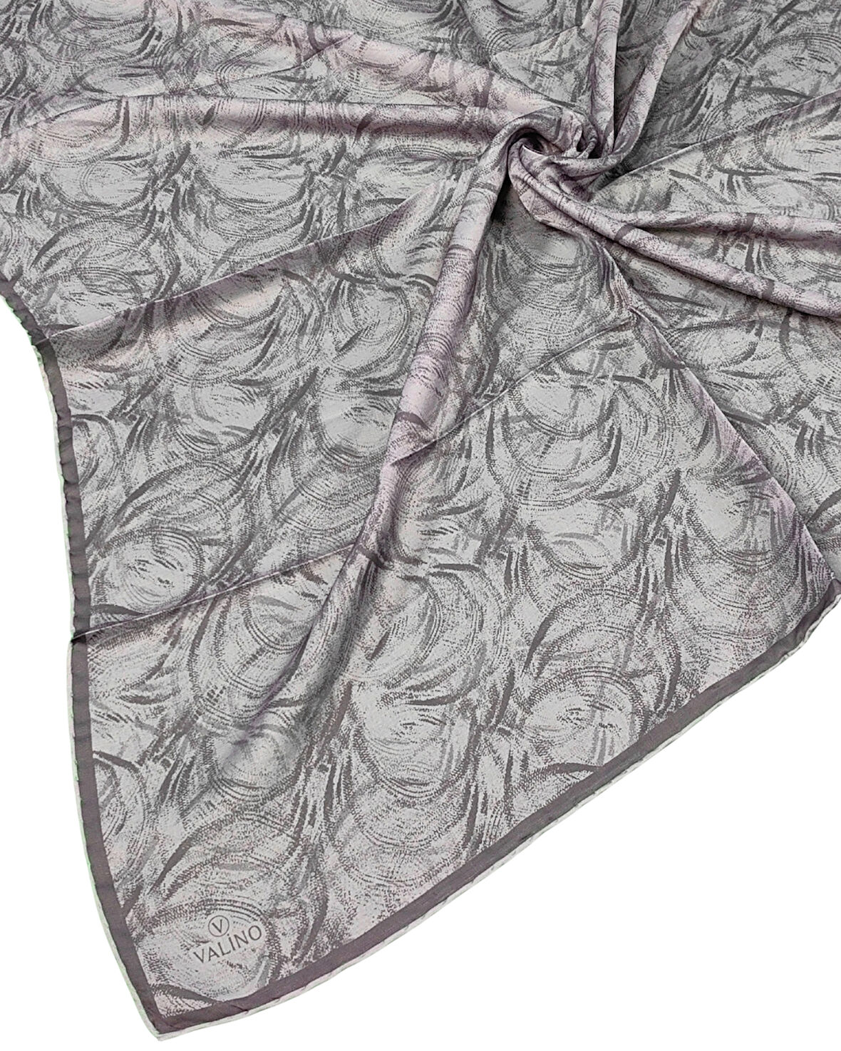 Valino Desenli Şifon Eşarp – 90x90 cm