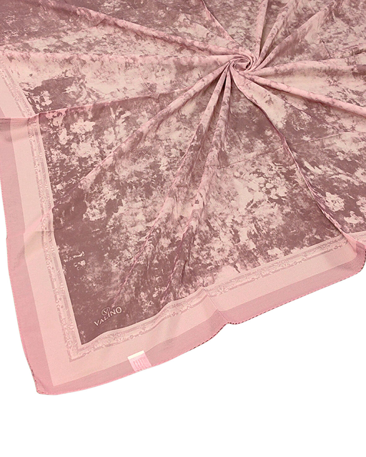 Valino Bulut Desenli Şifon Eşarp – 90x90 cm