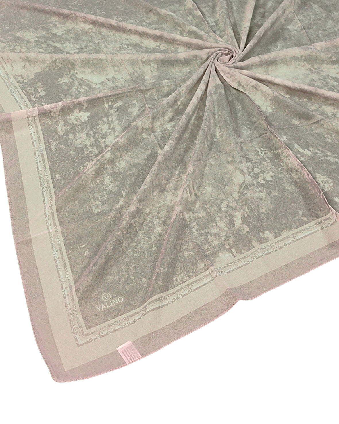 Valino Bulut Desenli Şifon Eşarp – 90x90 cm