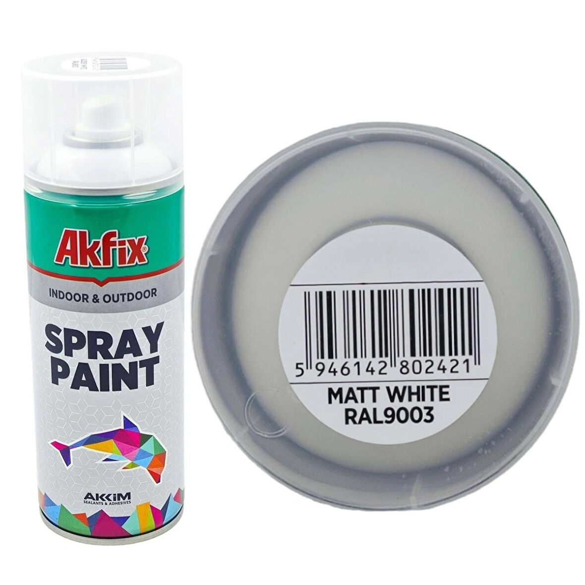 AKFİX MAT BEYAZ SPREY BOYA 400 ML 1 ADET GÖNDERİLİR