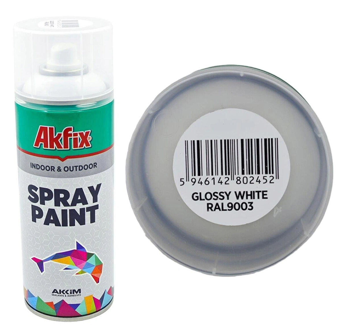 AKFİX PARLAK BEYAZ SPREY BOYA 400 ML 1 ADET GÖNDERİLİR