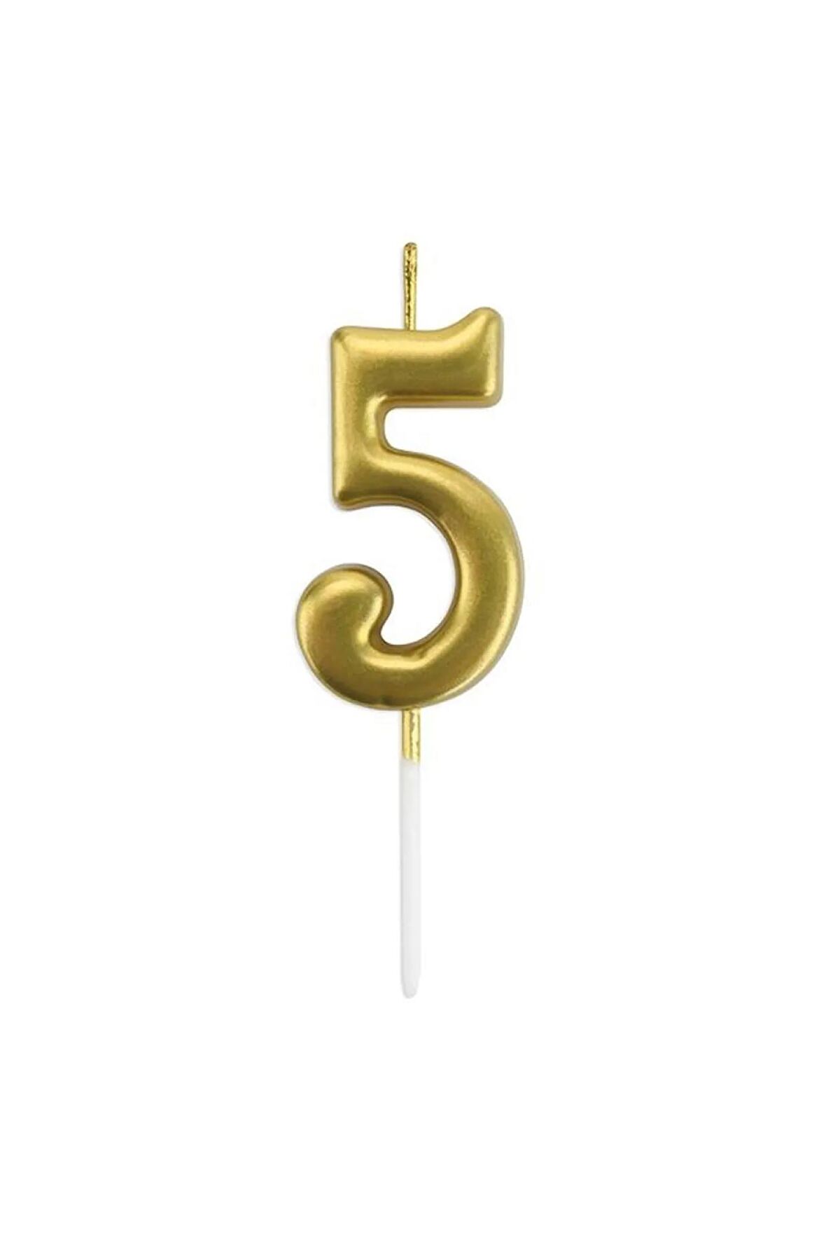Mum Rakam Çubuklu Gold 5