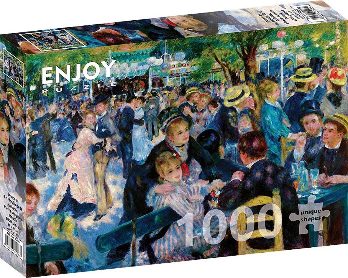 Enjoy Dance at Le Moulin de la Galette Puzzle - 14+ Yaş Küçük Boy Puzzle 1000 Parça