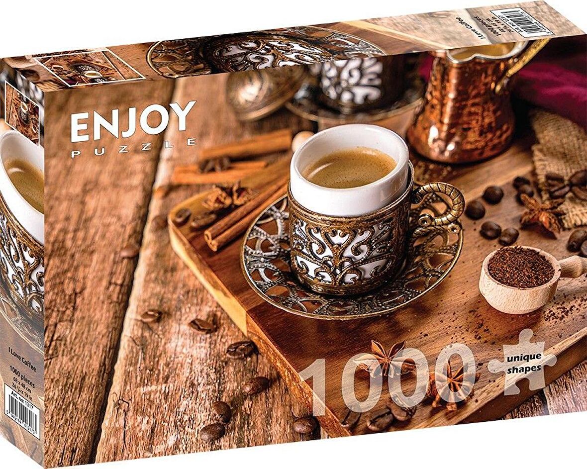 Enjoy Kahve Tutkunu 14+ Yaş Küçük Boy Puzzle 1000 Parça