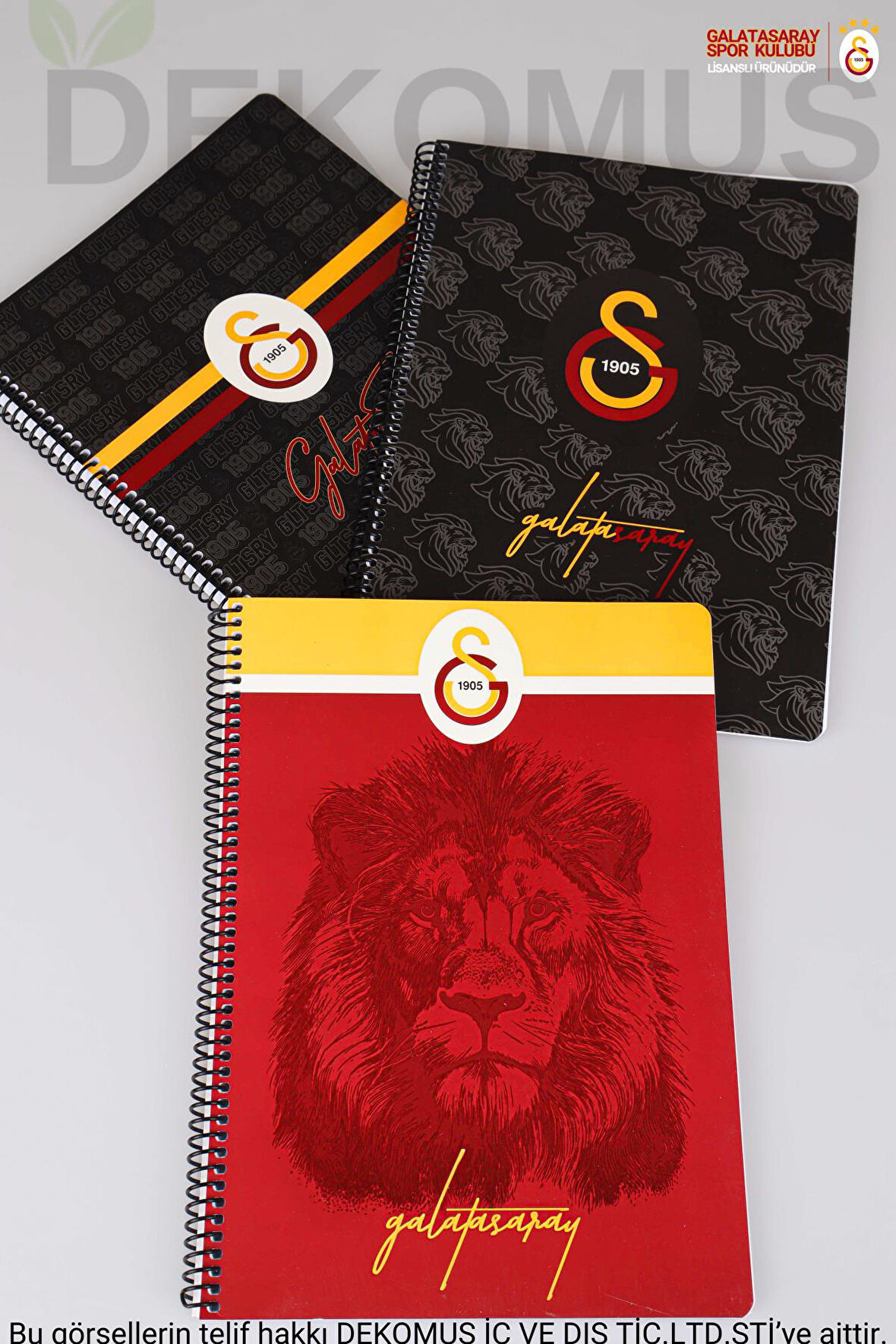 LİSANSLI GALATASARAY "TEKLİ" SPIRALLI ÇİZGİLİ A4 KARTON KAPAK 72 YAPRAK DEFTER 